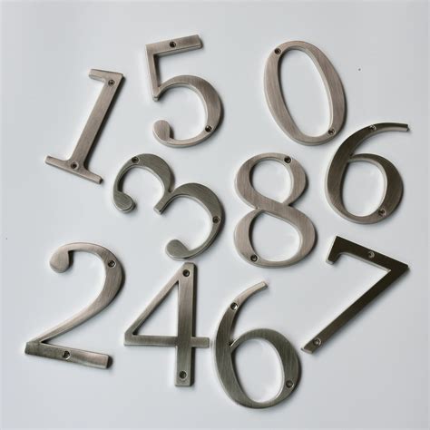 4 inch metal block style house numbers wholesale|4 Inch Metal House Numbers, Metal Letters, House Address .